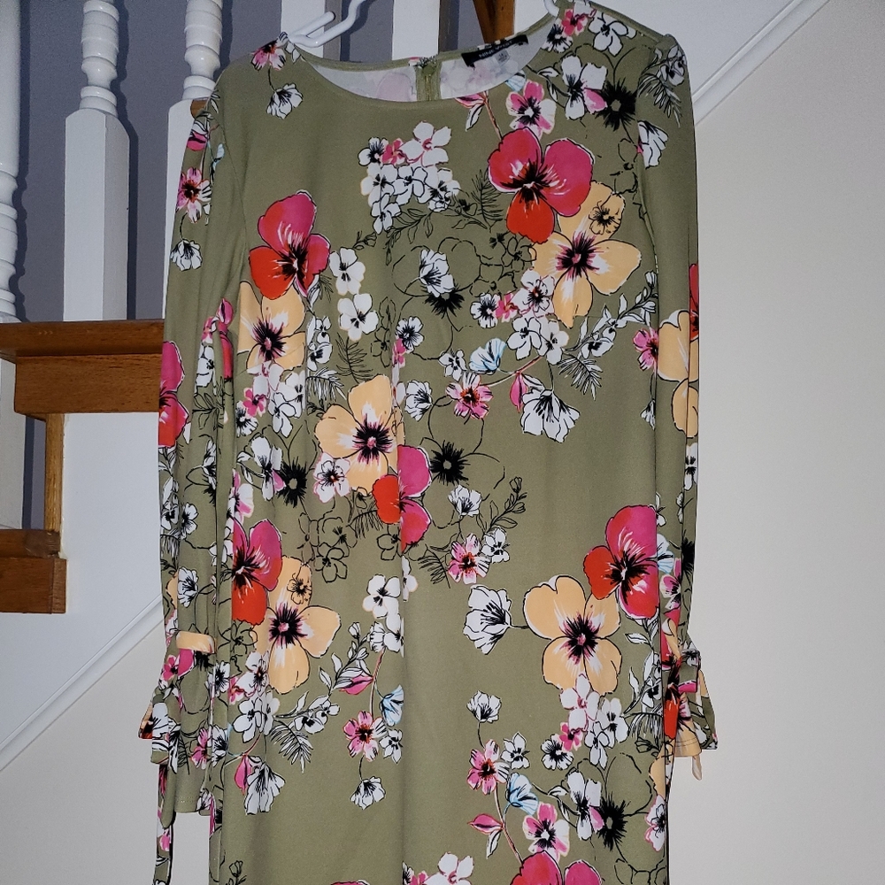 Nine West Crepe floral sheath dress